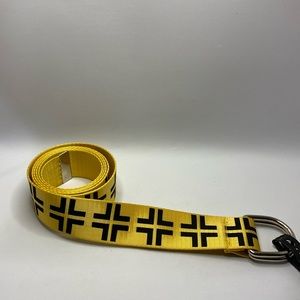 No Boundries Yellow and Black polyester belt- 36mm-NWT